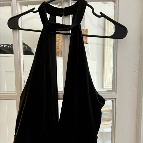 Halter top velour jumper - Picture 1 of 5